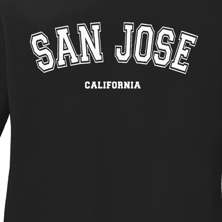 San Jose California Ladies Long Sleeve Shirt