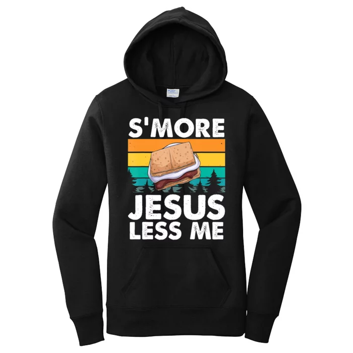 S'more Jesus Â€“ Christianity Lover Jesus Teachings Camper Women's Pullover Hoodie