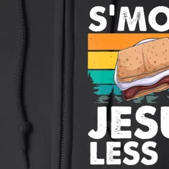 S'more Jesus Â€“ Christianity Lover Jesus Teachings Camper Full Zip Hoodie