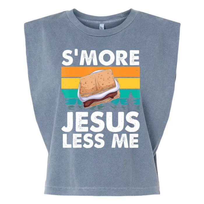 S'more Jesus Â€“ Christianity Lover Jesus Teachings Camper Garment-Dyed Women's Muscle Tee