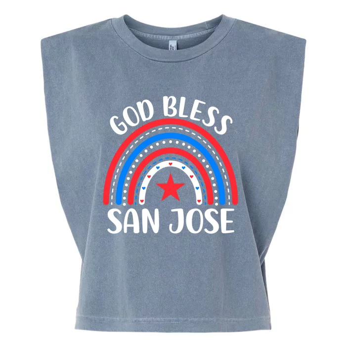 San Jose California Gift I Love San Jose Usa Meaningful Gift Garment-Dyed Women's Muscle Tee