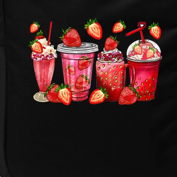 Strawberry Juice Coffee Cups Strawberry Festival Fruit Lover Impact Tech Backpack