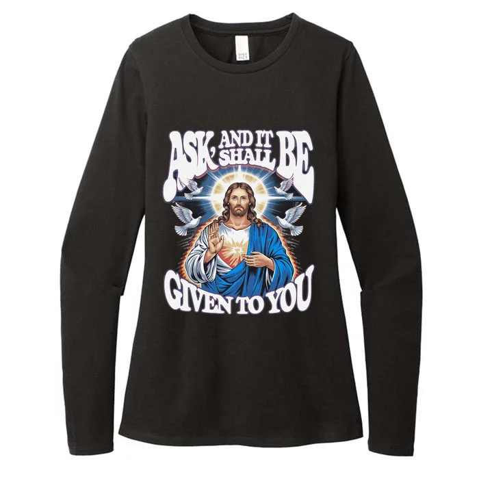 Spirituality Jesus Christ Christian Religion Prayer Womens CVC Long Sleeve Shirt