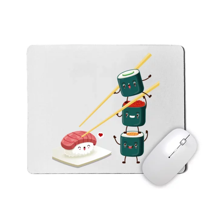 Sushi Japanese Cuisine, Sushi Emoji Mousepad