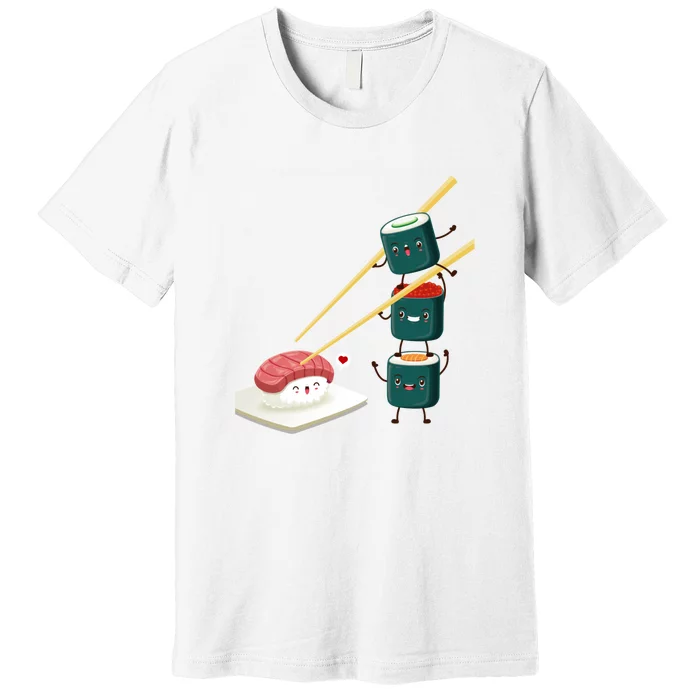 Sushi Japanese Cuisine, Sushi Emoji Premium T-Shirt