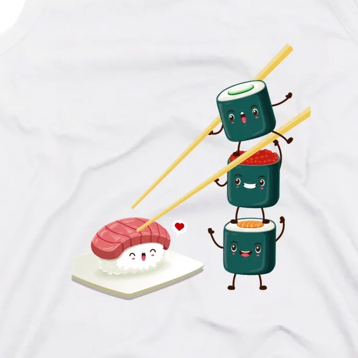 Sushi Japanese Cuisine, Sushi Emoji Tank Top