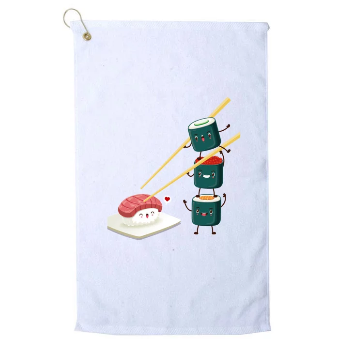 Sushi Japanese Cuisine, Sushi Emoji Platinum Collection Golf Towel