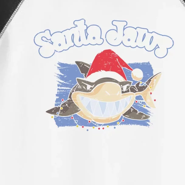 Santa Jaws Christmas Holidays Shark Sea Creature Claus Xmas Meaningful Gift Toddler Fine Jersey T-Shirt