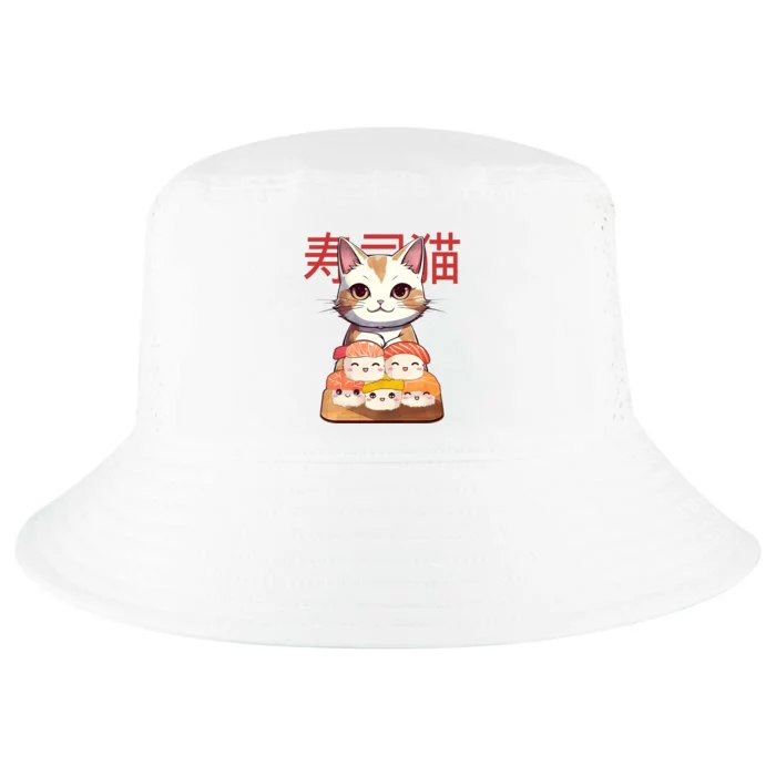 Sushi Japanese Cat Cute Gift Cool Comfort Performance Bucket Hat