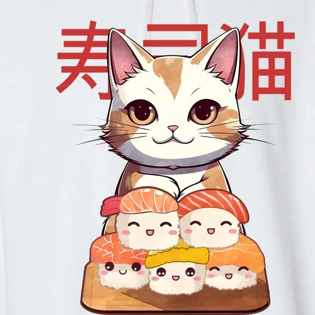 Sushi Japanese Cat Cute Gift Garment-Dyed Fleece Hoodie