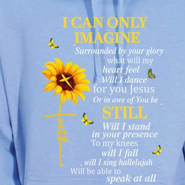 Sunflower Jesus Christian Bible Verse Faith In Christ Unisex Surf Hoodie