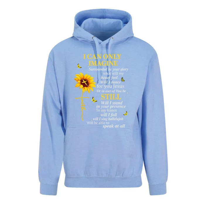 Sunflower Jesus Christian Bible Verse Faith In Christ Unisex Surf Hoodie