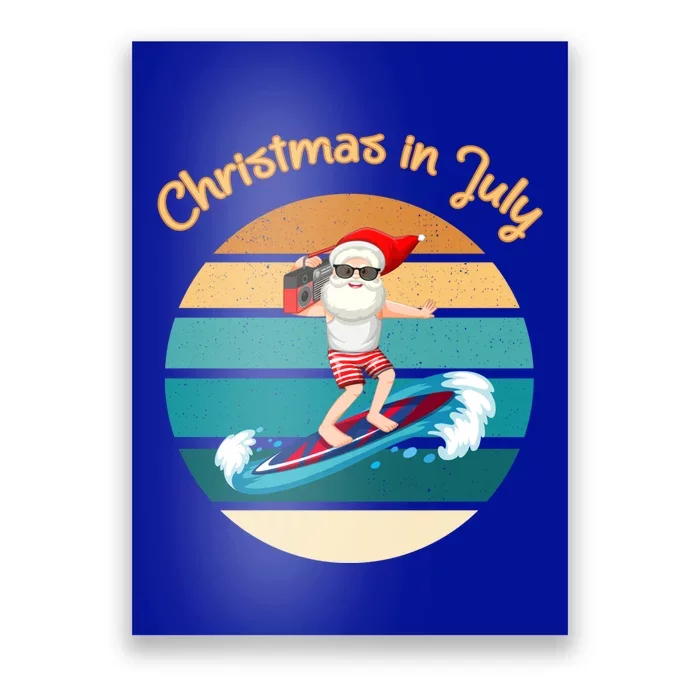 Summer July Christmas Gift Poster