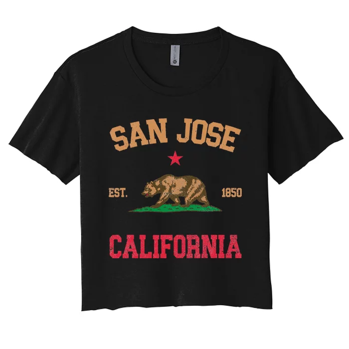 San Jose California Women's Crop Top Tee