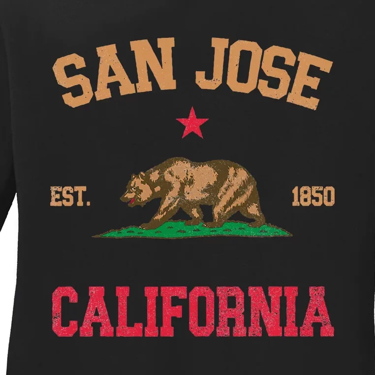 San Jose California Ladies Long Sleeve Shirt