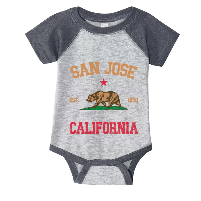 San Jose California Infant Baby Jersey Bodysuit