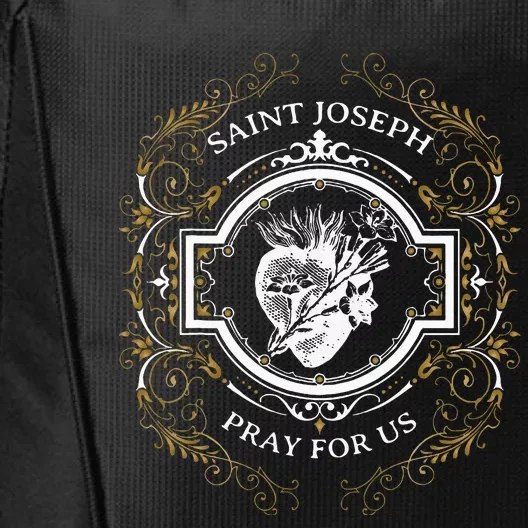 St Joseph Consecration Most Chaste Heart Catholic Saint City Backpack