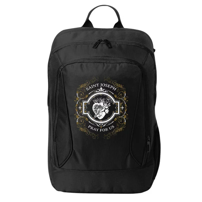 St Joseph Consecration Most Chaste Heart Catholic Saint City Backpack