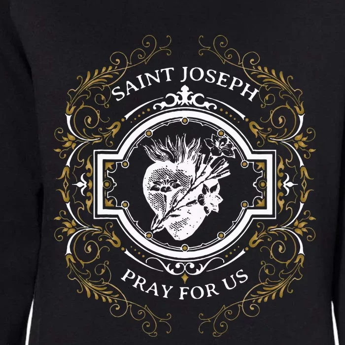 St Joseph Consecration Most Chaste Heart Catholic Saint Womens California Wash Sweatshirt