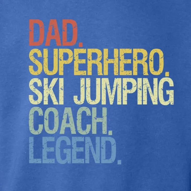 Ski Jumping Coach Dad Gift Toddler Hoodie