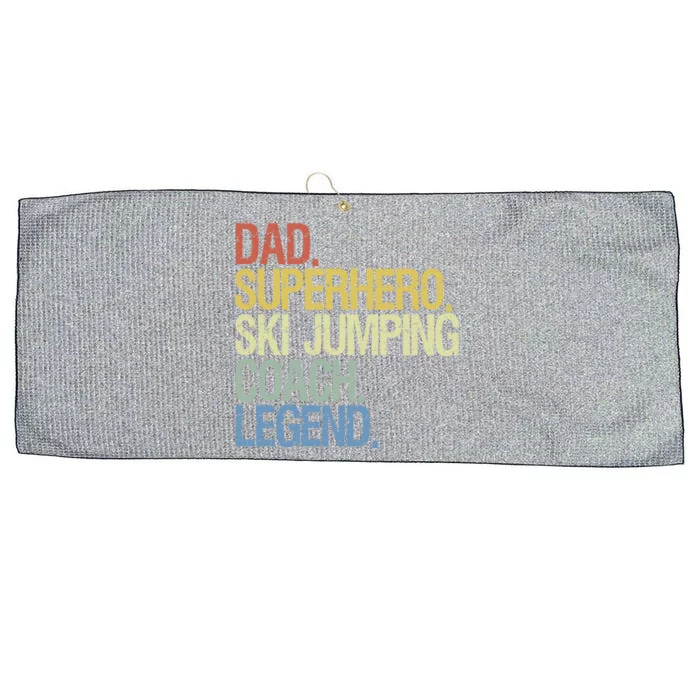 Ski Jumping Coach Dad Gift Large Microfiber Waffle Golf Towel