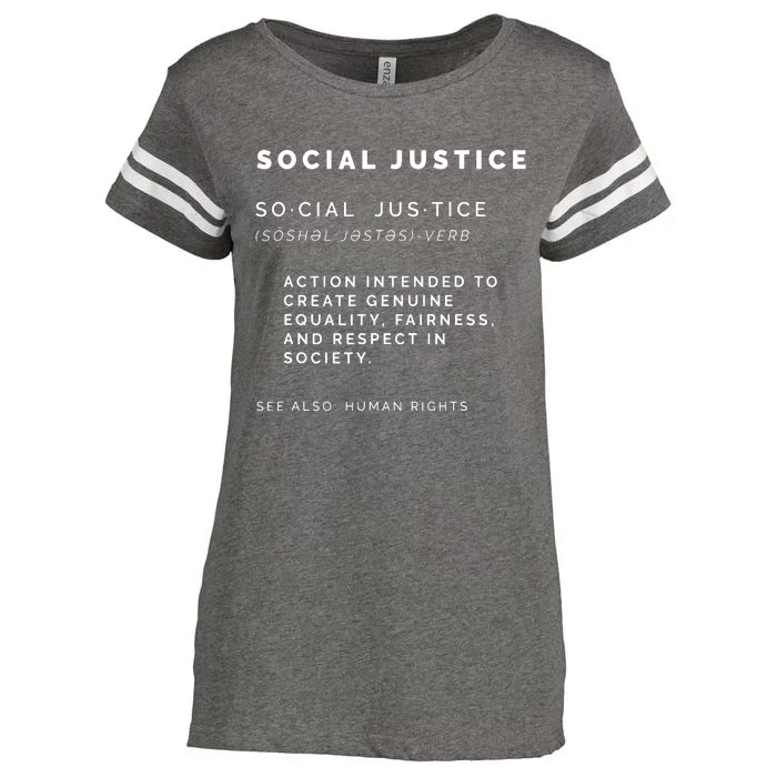 Social Justice Definition | SJW, Liberal, Civil Rights Enza Ladies Jersey Football T-Shirt