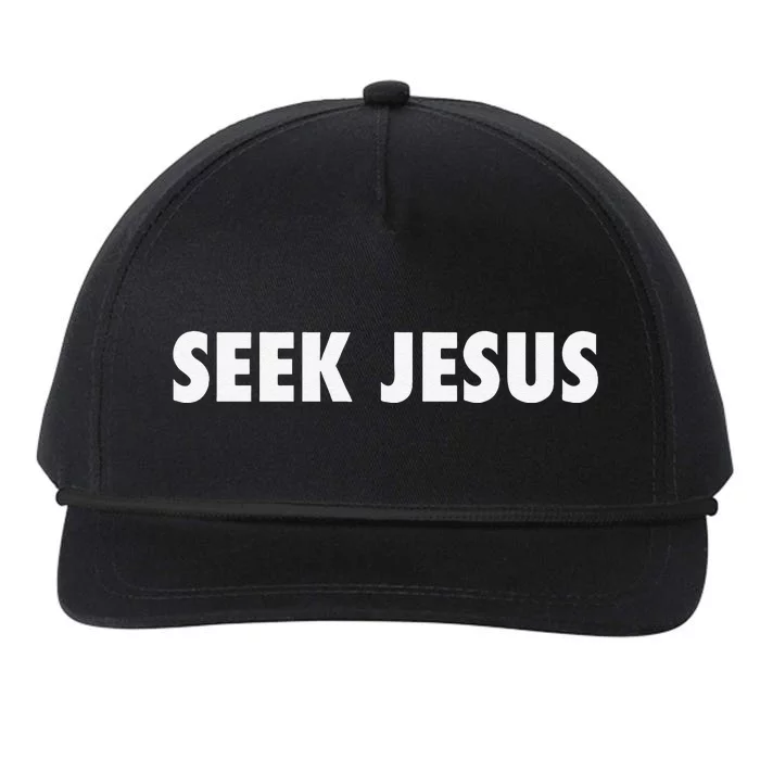 Seek Jesus Evangelism Snapback Five-Panel Rope Hat