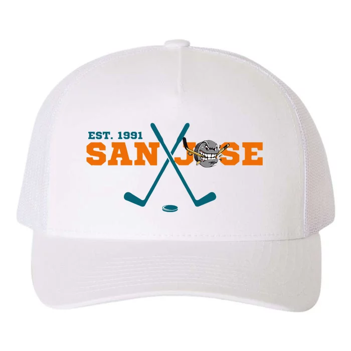 San Jose Est 1991 Sports Team Novelty Athletic Yupoong Adult 5-Panel Trucker Hat