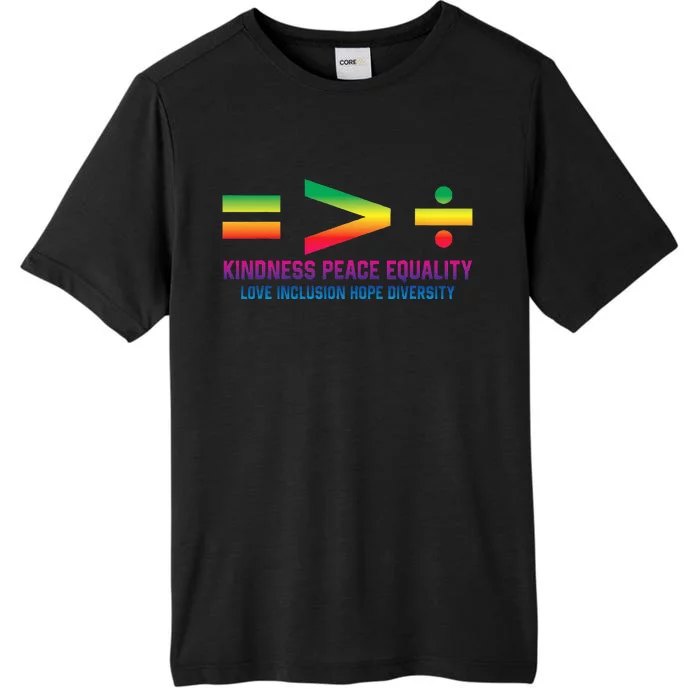 Social Justice Equality Greater Than Division ChromaSoft Performance T-Shirt