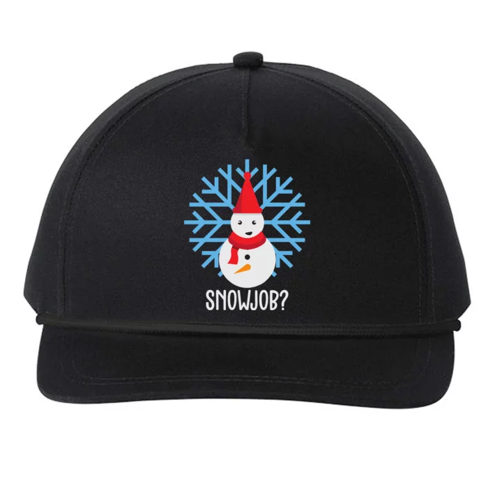 Snow Job Funny Snowman Snapback Five-Panel Rope Hat