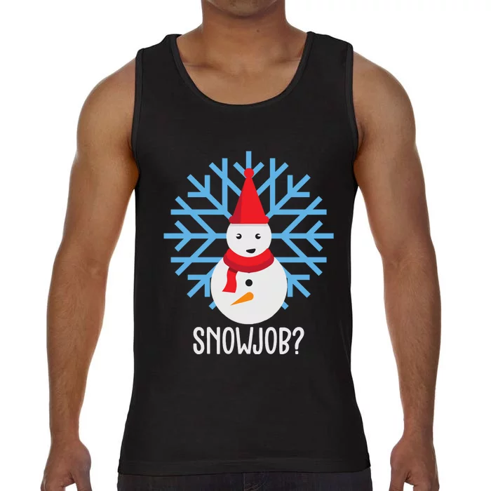 Snow Job Funny Snowman Comfort Colors® Tank Top