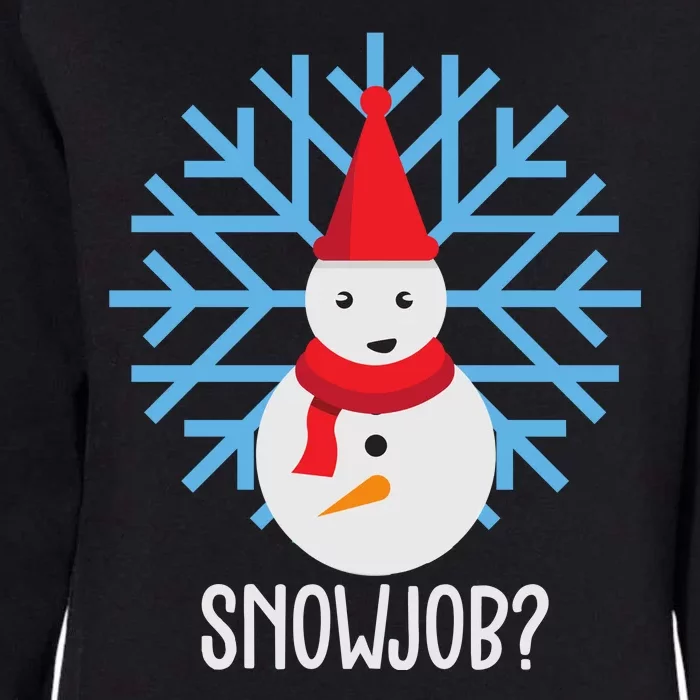 Snow Job Funny Snowman Womens California Wash Sweatshirt