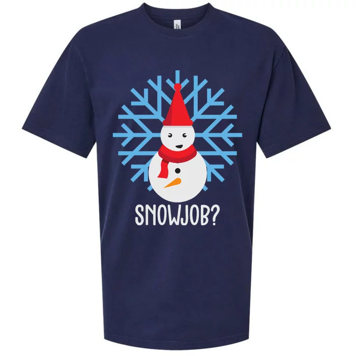 Snow Job Funny Snowman Sueded Cloud Jersey T-Shirt