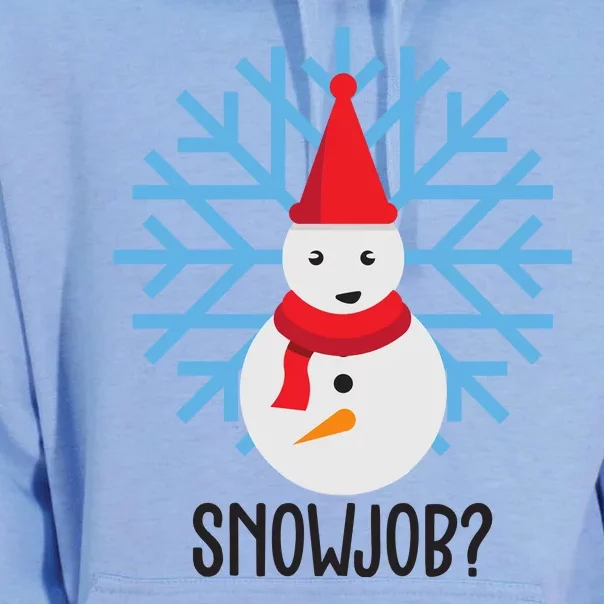 Snow Job Funny Snowman Unisex Surf Hoodie