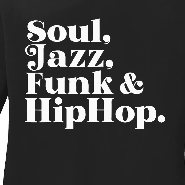 Soul Jazz Funk Ladies Long Sleeve Shirt