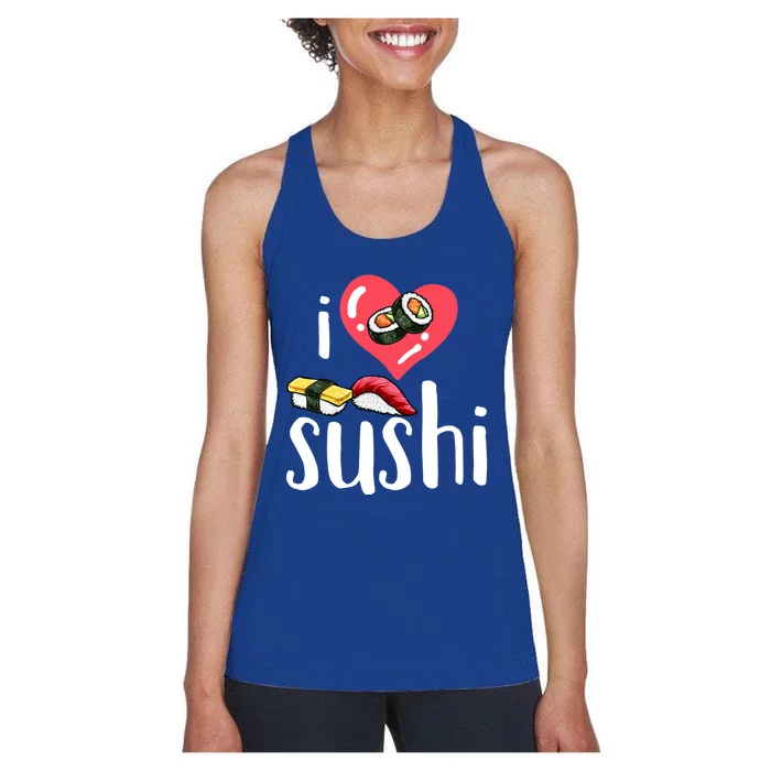 Sushi Japanese Food Sushi Lover Gift Women's Racerback Tank