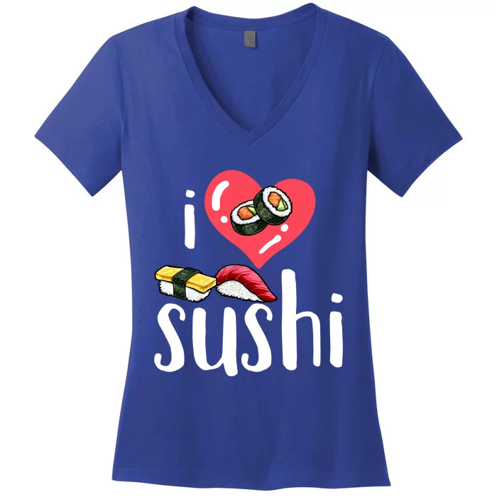 Sushi Japanese Food Sushi Lover Gift Women's V-Neck T-Shirt