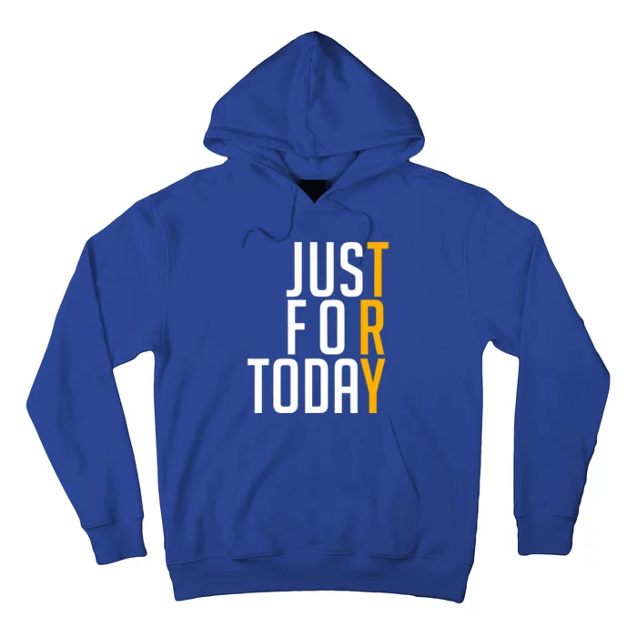 Sober Just For Today Try Hoodie