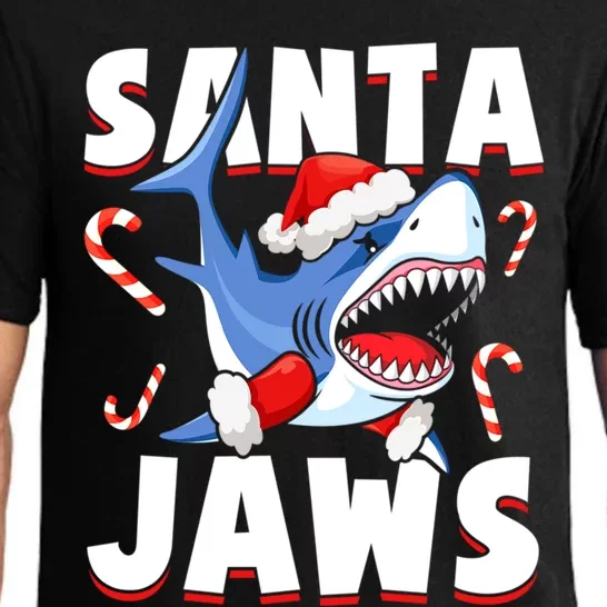 Santa Jaws Funny Christmas Shark Gift Pajama Set