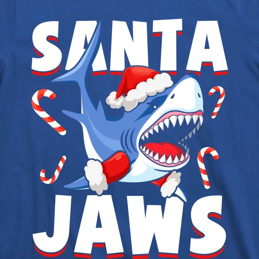 Santa Jaws Funny Christmas Shark Gift Cool Gift T-Shirt