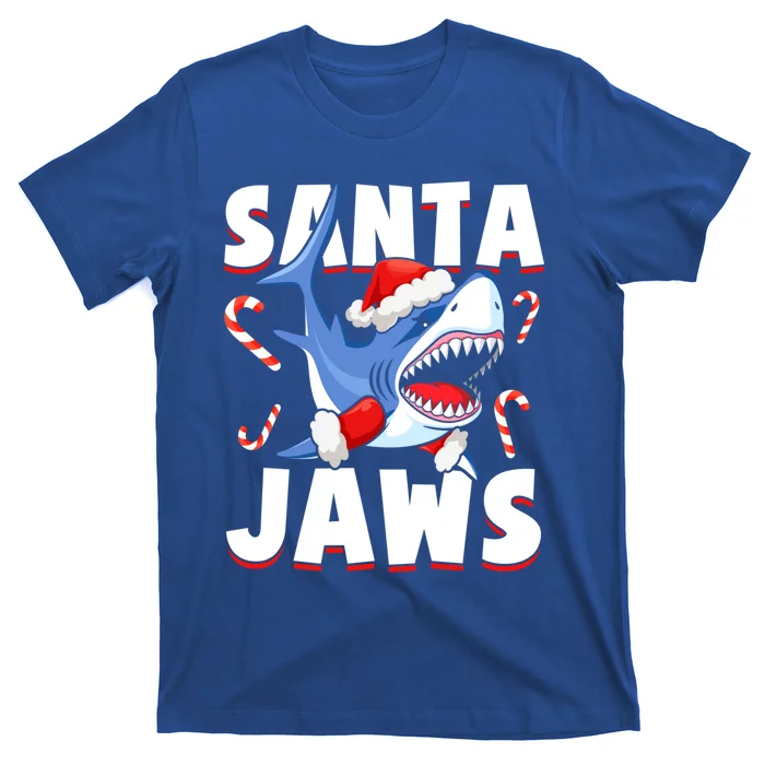 Santa Jaws Funny Christmas Shark Gift Cool Gift T-Shirt