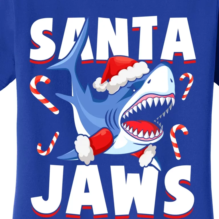 Santa Jaws Funny Christmas Shark Gift Cool Gift Women's T-Shirt