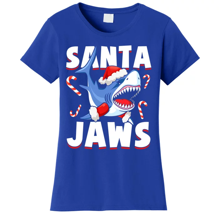 Santa Jaws Funny Christmas Shark Gift Cool Gift Women's T-Shirt