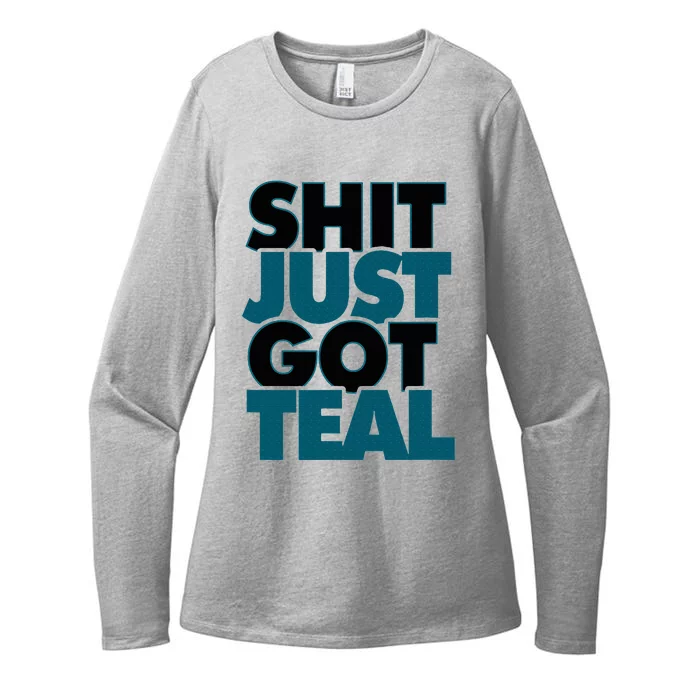 Shit Just Got Teal DTWD 904 Duval Til We Die Jacksonville Womens CVC Long Sleeve Shirt