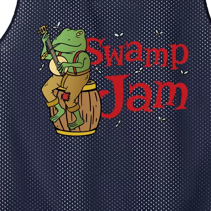 Swamp Jam Gator Musician Mesh Reversible Basketball Jersey Tank