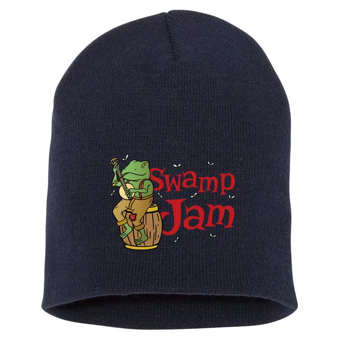 Swamp Jam Gator Musician Short Acrylic Beanie