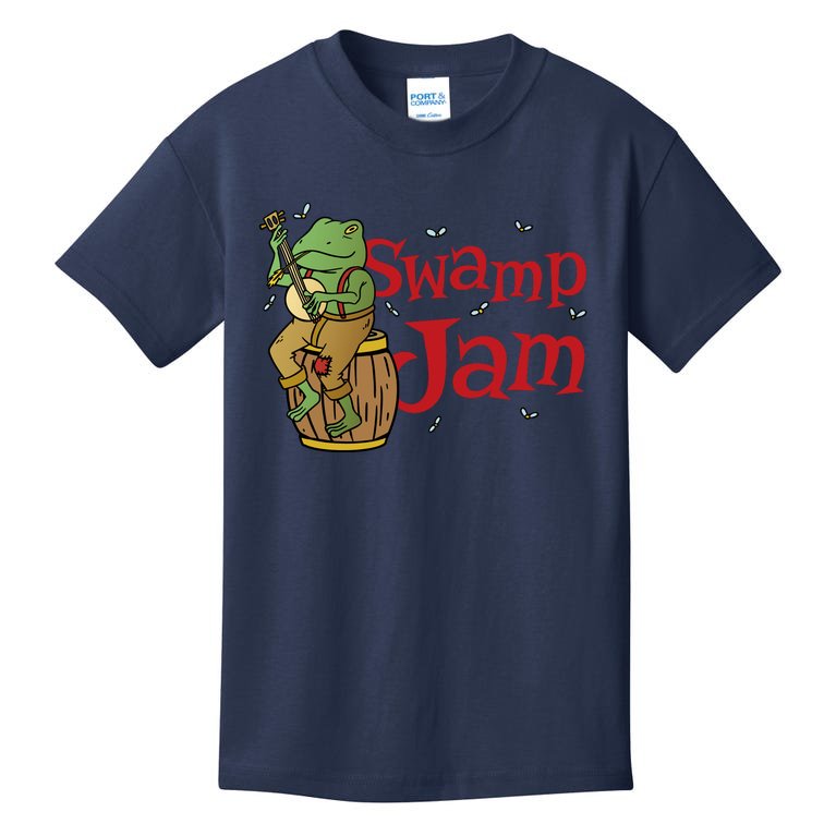 Swamp Jam Gator Musician Kids T-Shirt