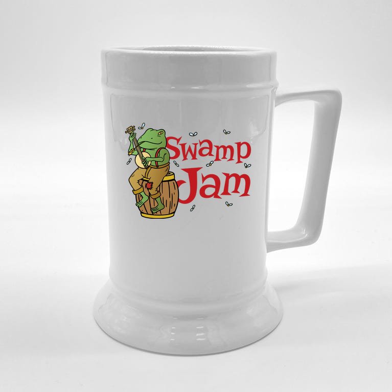 Swamp Jam Gator Musician Beer Stein