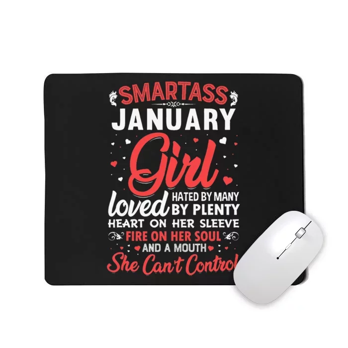 Smartass January Gift For Wo Mousepad