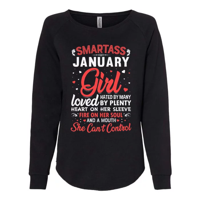 Smartass January Gift For Wo Womens California Wash Sweatshirt